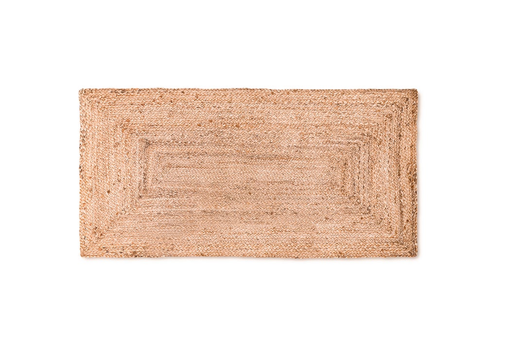 Dywan z naturalnego juty Ibiza 80x150 cm – Ręcznie robiony, plecionka rzemieślnicza, styl rustykalny lub nowoczesny, miękki i wytrzymały