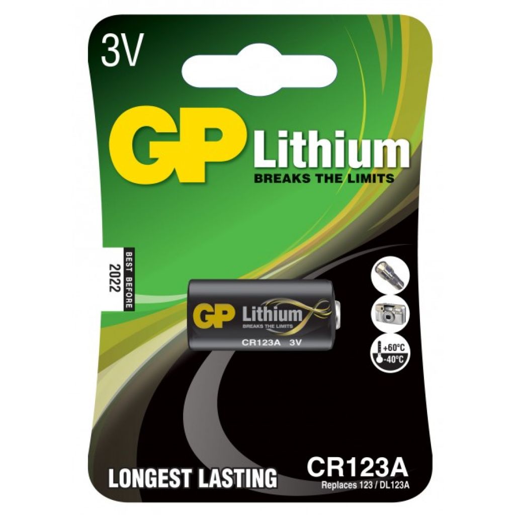 Batteria al Litio 3V CR123A (Blister 1 Pezzo) - 6