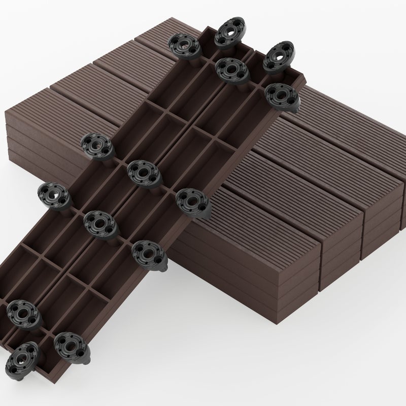 Deska Tarasowa Kompozytowa WPC Orzech C6 50x8x2,1 cm GUMI - 16szt.