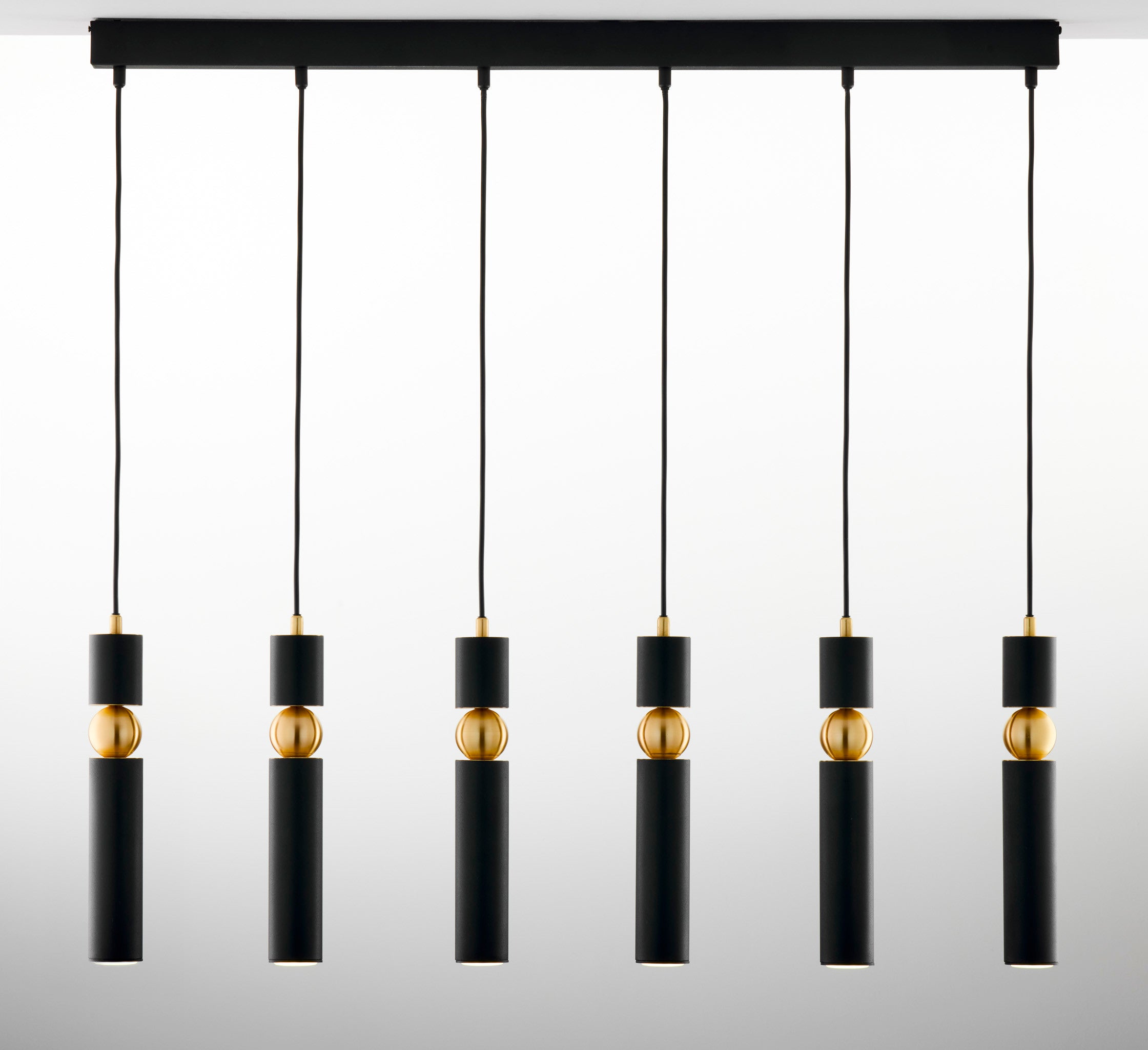 Lampa sufitowa ALAS czarno-złota 6xGU10x10W metal wym:120x90x6cm IP20 Jupiter