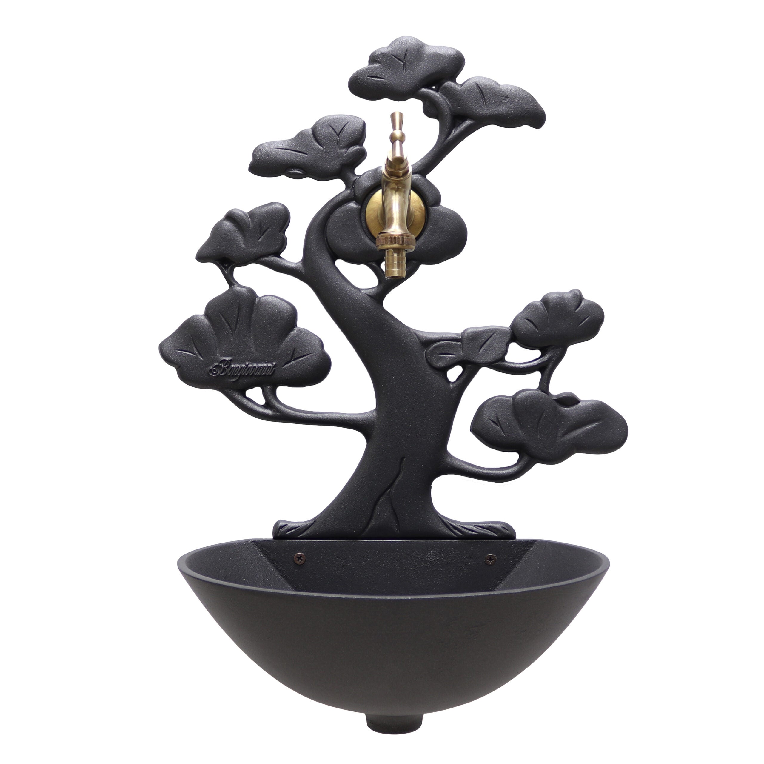 Fonderia Bongiovanni Fontana A Muro Da Giardino - Kit Liberty In Alluminio, Con Rubinetto Ottone Brunito - Foto 10