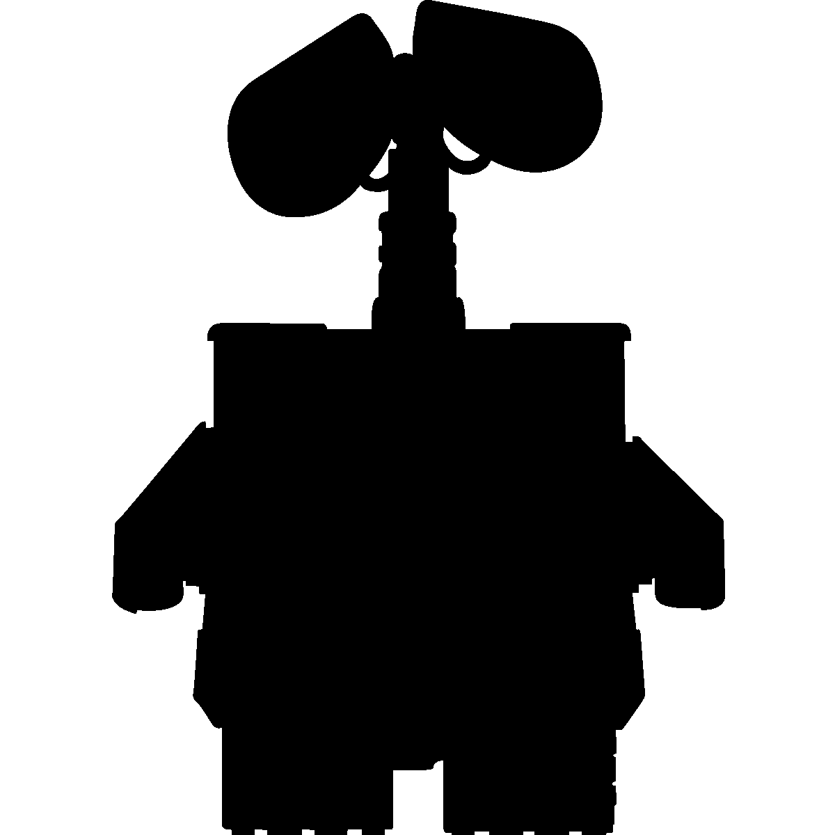 Adesivo Silhouette robot - Sticker adesivo - adesivi murali - 135x95cm - 2