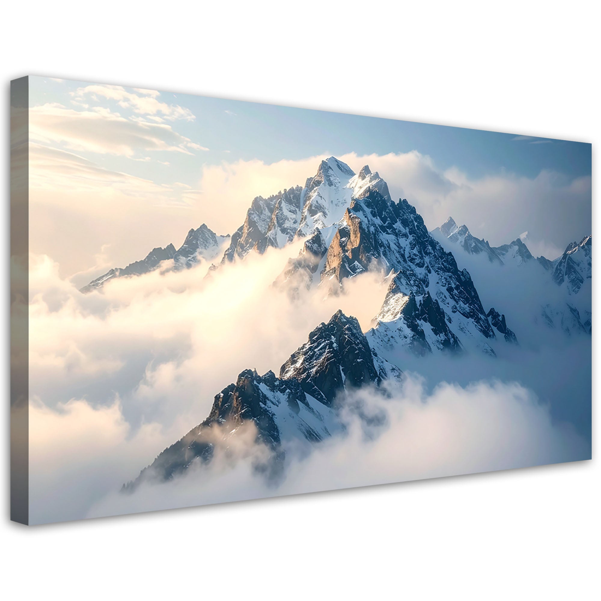 Obraz do salonu sypialni biura, Ośnieżone szczyty gór panorama 120x60