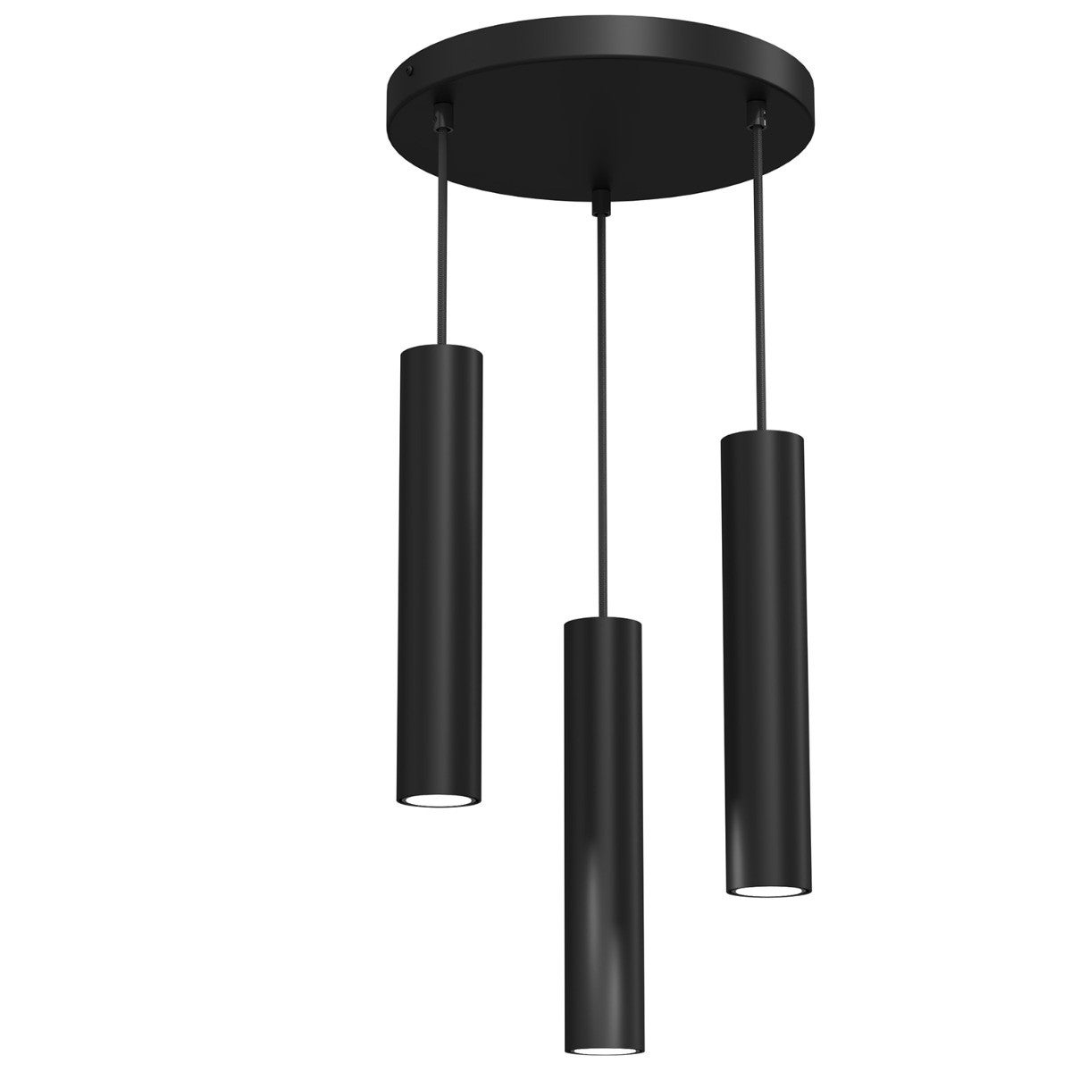 Lampa wisząca Raito czarny matowy 3xGU10x8W tuby wym: 110 x 30 x 30 cm metal Luminex