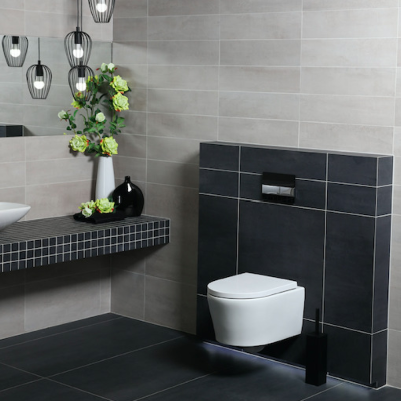 WC suspendu sans bride et fixations invisibles + abattant frein de chute (SATBRE010RREXP) - 2