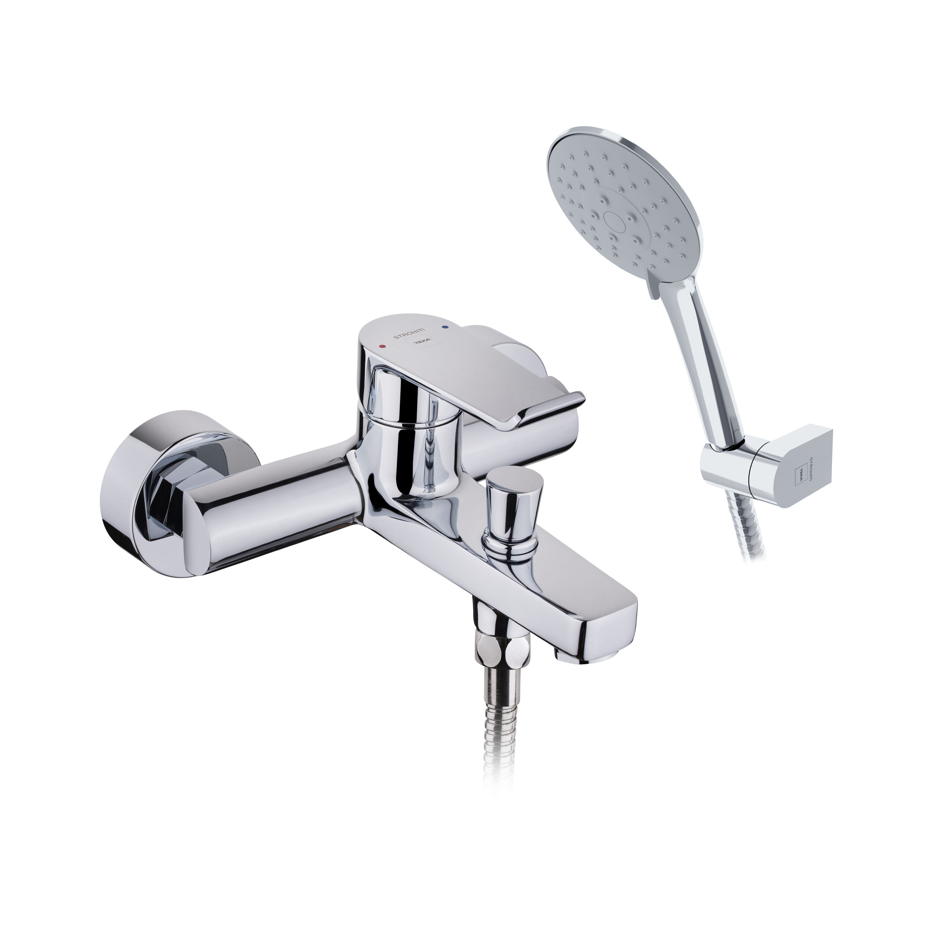 Jednouchwytowa bateria wannowa STROHM TEKA Ethika chromowana