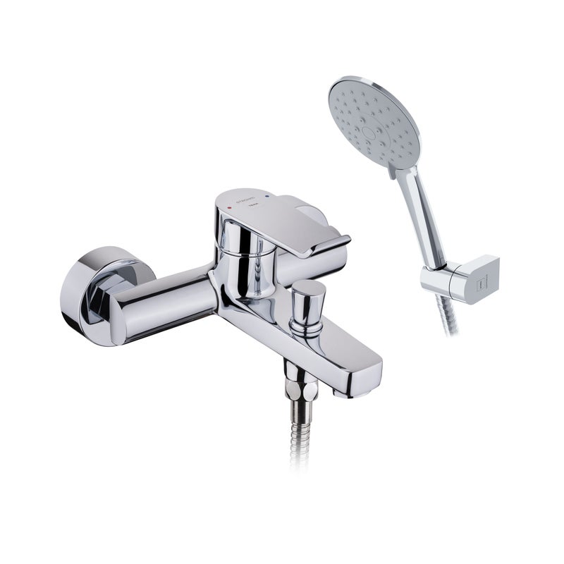 Jednouchwytowa bateria wannowa STROHM TEKA Ethika chromowana