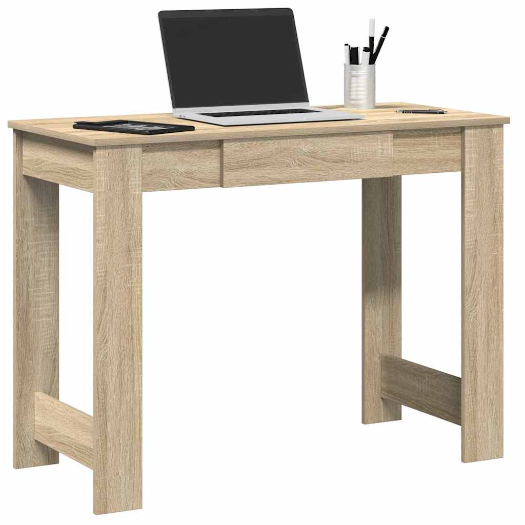 Biurko, kolor dąb sonoma, 100x45x75 cm, materiał drewnopochodny vidaXL