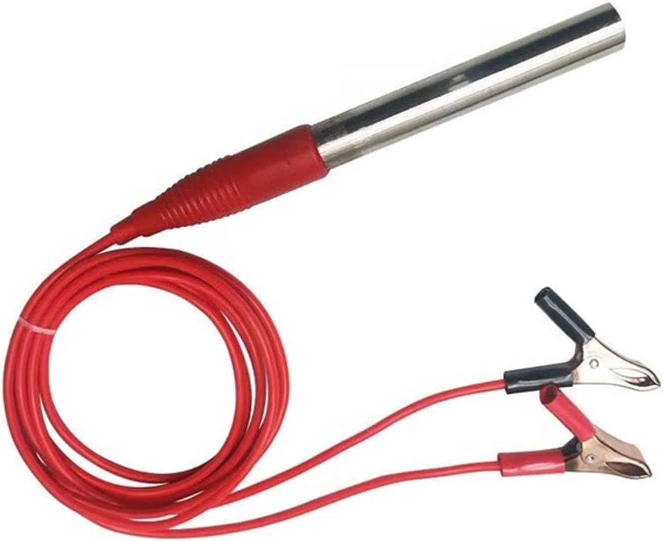 Podgrzewacz wody 12 V DC z zaciskiem krokodylkowym, wkład grzewczy 150 W, 200 W, 300 W, przenośny podgrzewacz zanurzeniowy ze stali nierdzewnej (12 V - 4