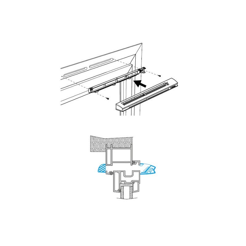 Kit Entrée d'air hygroréglable - Kit EHB2 6-45 Standard Blanc - 11014238 ALDES - 11014238 - 3