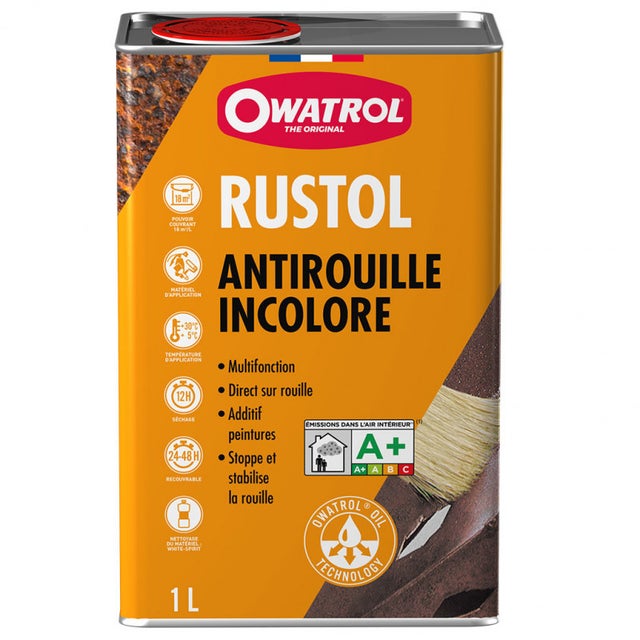 Antirouille incolore 1L RUSTOL-OWATROL