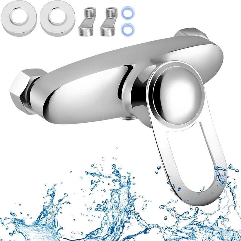 Nasadka prysznicowa ścienna, jednouchwytowa bateria prysznicowa, bateria mieszająca do prysznica łazienkowego, bateria ze stali nierdzewnej 304