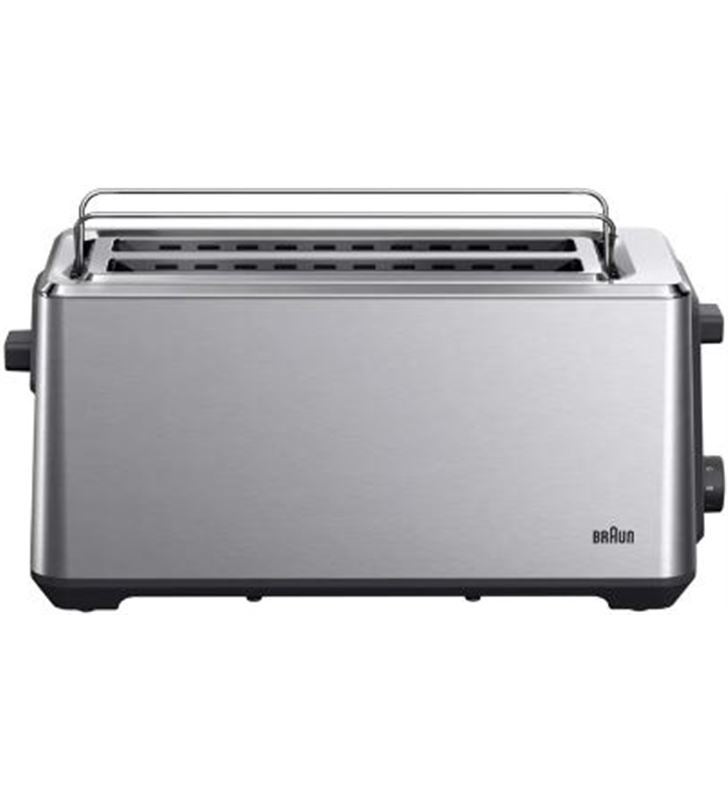 Tostador Braun HT 5220 BK 2 ranuras largas 1470 W negro y acero inoxidable - Imagen 4