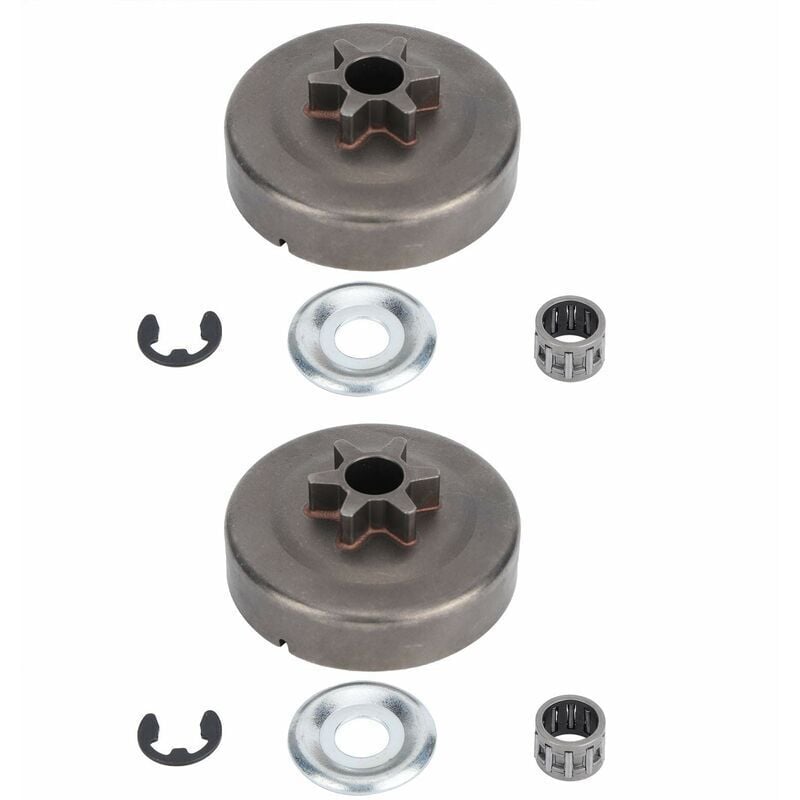 3/8 Pitch 6T Clutch Drum Sprocket Washer E-Clip Kit For STIHL 017 018 021 023 025 MS170 MS180 MS210 MS230 MS250 Chainsaw