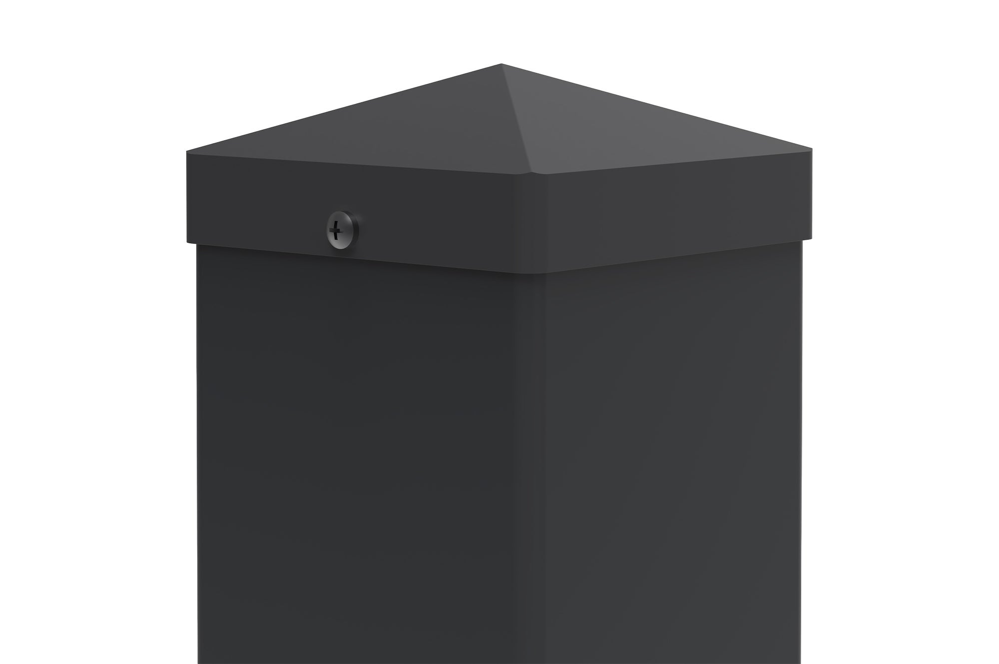 Lot de 2 poteaux en fer CARMO 10x10cm H.145cm noir - 3