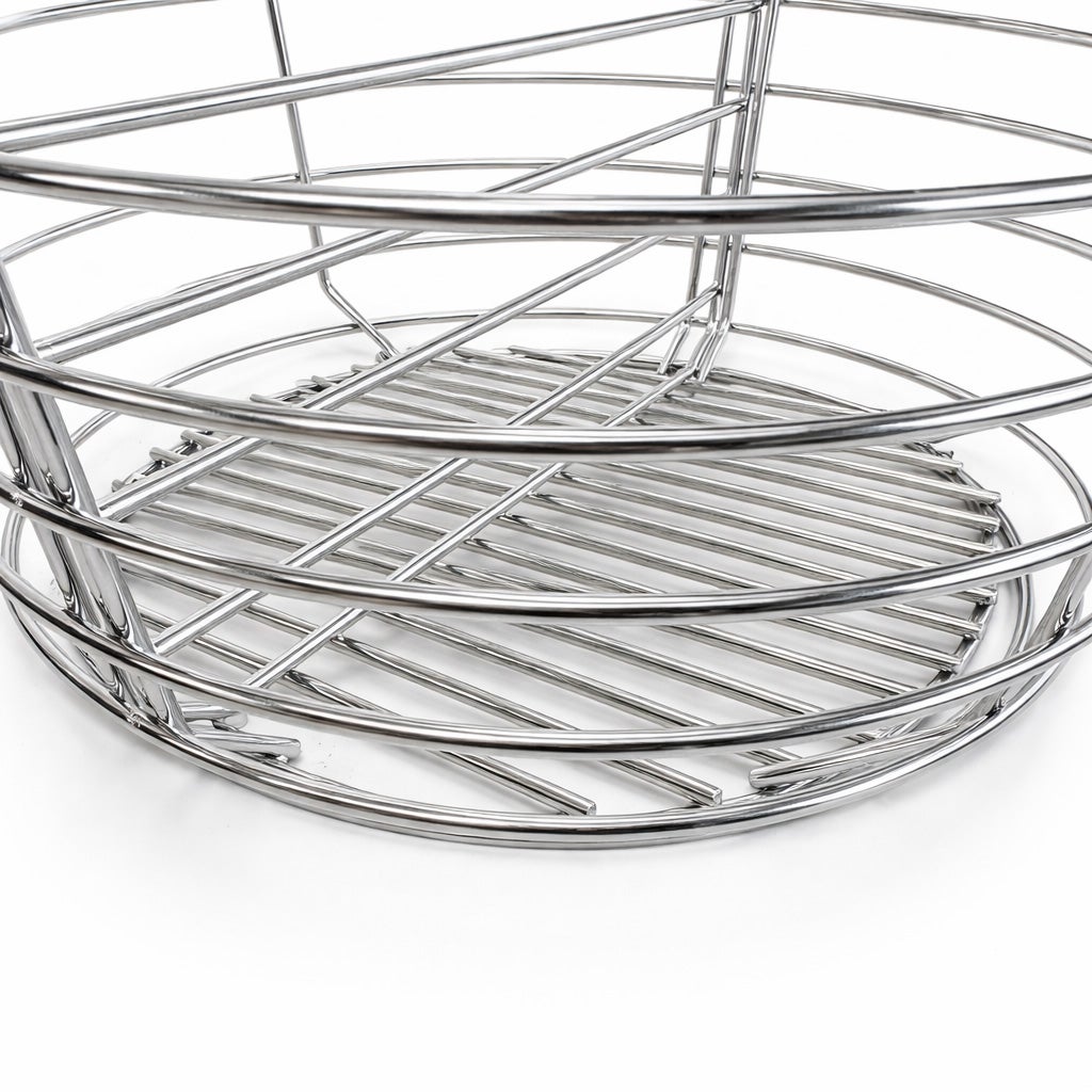 Panier à charbon de bois en acier inoxydable Patton pour barbecue kamado 22