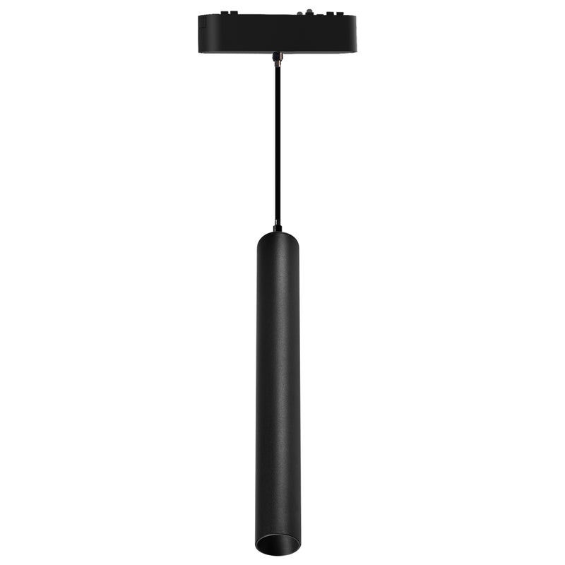 Lampa wisząca szynowa LED Luxo 48V 15W 4000K neutralna biel oświetlenie szynowe czarna MasterLED