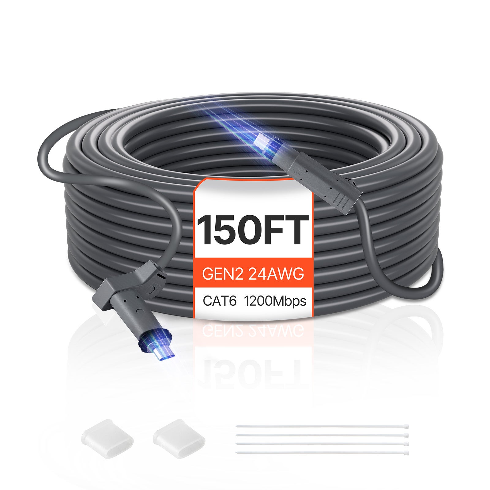 Kabel przedłużający VEVOR Starlink Standard Gen 2 Satellite V2 45,72 m 24AWG / 0.25 mm²