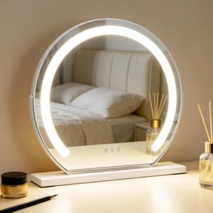 Miroir Coiffeuse 14 Ampoules USB Miroir De Maquillage Lumineux Hollywood - 14 LEDs, 3 Modes Lumière, Taille 60x53 Cm, USB, Contrôle Tactile - Dripex Miroir Led Dripex