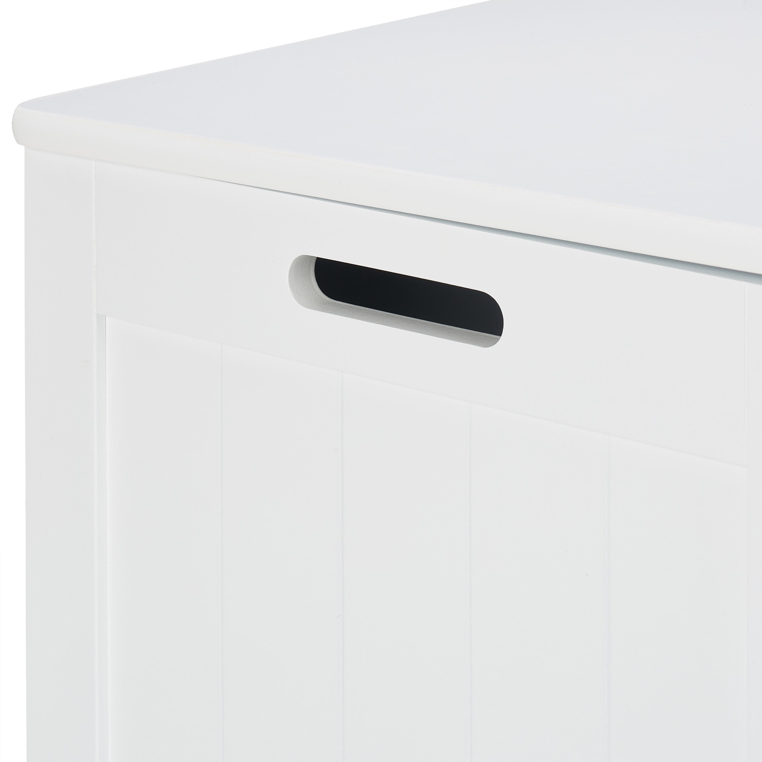 Coffre de rangement avec couvercle, grande caisse pour jouets, H x L x P : 45 x 80 x 40 cm, MDF, blanc, Relaxdays - 7