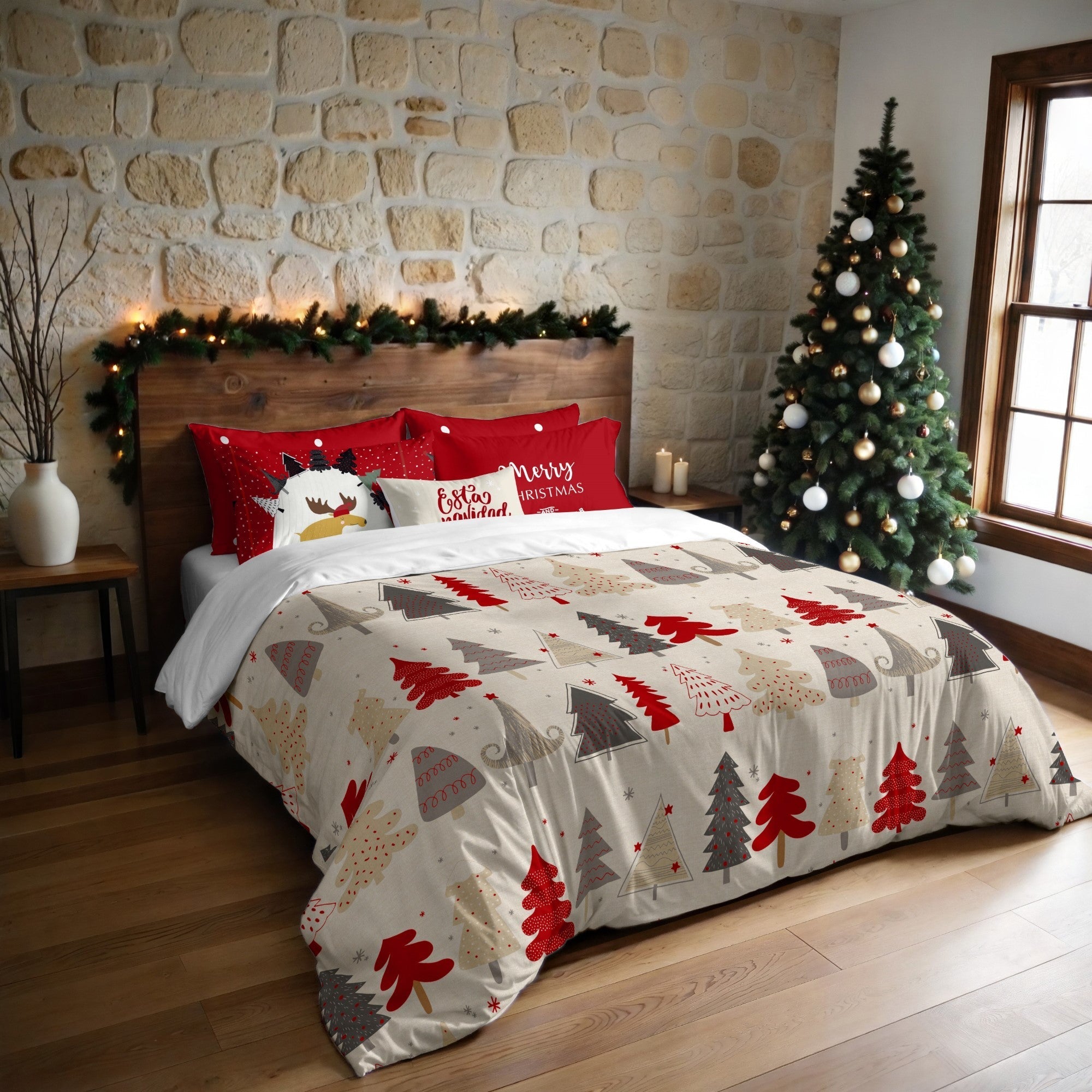 Copripiumino con bottoni a pressione Laponia 52 260x240 cm - 3