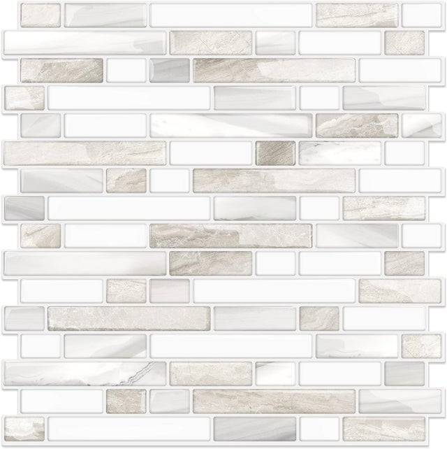 Embalagem de 10 azulejos autocolantes, 30 x 30 cm, para bancadas de cozinha e casa de banho