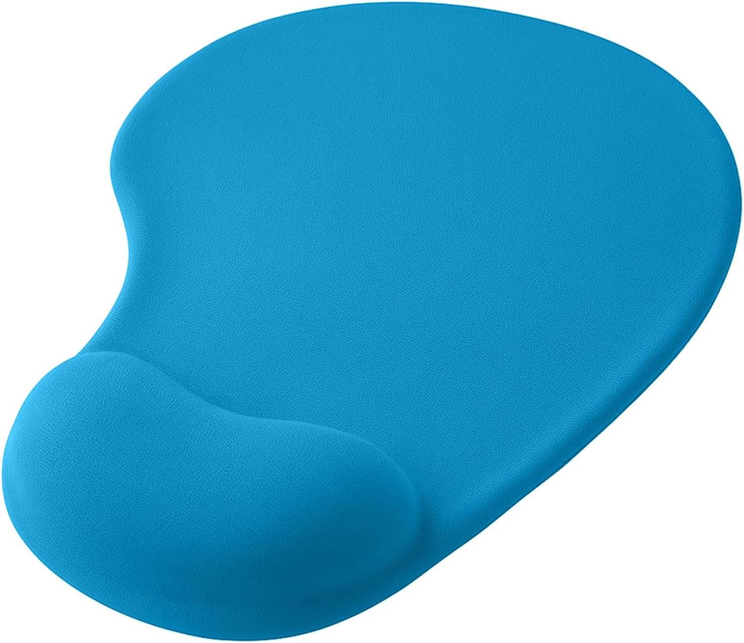 EooCoo Tappetino Mouse con Supporto per Polso in Gel e Base in PU Antiscivolo, Lavabile Tappetino per Mouse, Comodo Mousepad per Ufficio, Gioco, Laptop, Accessori per La Scrivania, Rosa
