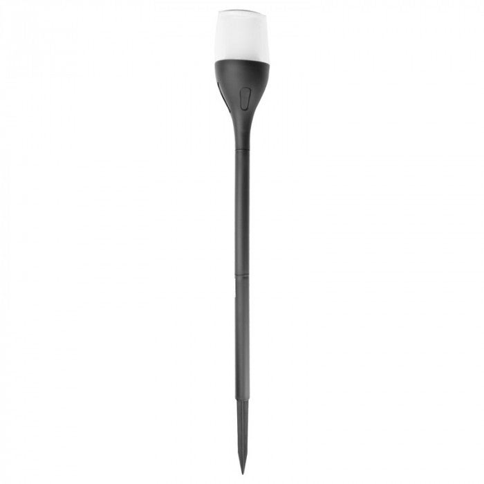 Lampa gruntowa wbijana solarna Słupki Solarne czarno-przezroczysty LED 1600K 60lm wym: 64 x 8,1 x 8,1 cm tworzywo sztuczne Ecolight