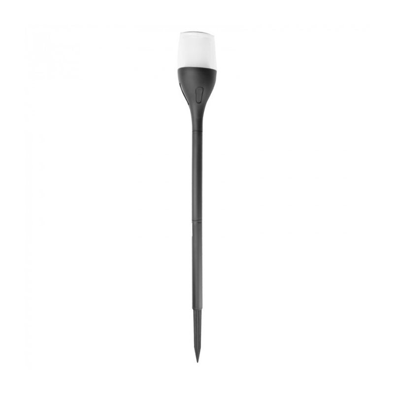 Lampa gruntowa wbijana solarna Słupki Solarne czarno-przezroczysty LED 1600K 60lm wym: 64 x 8,1 x 8,1 cm tworzywo sztuczne Ecolight