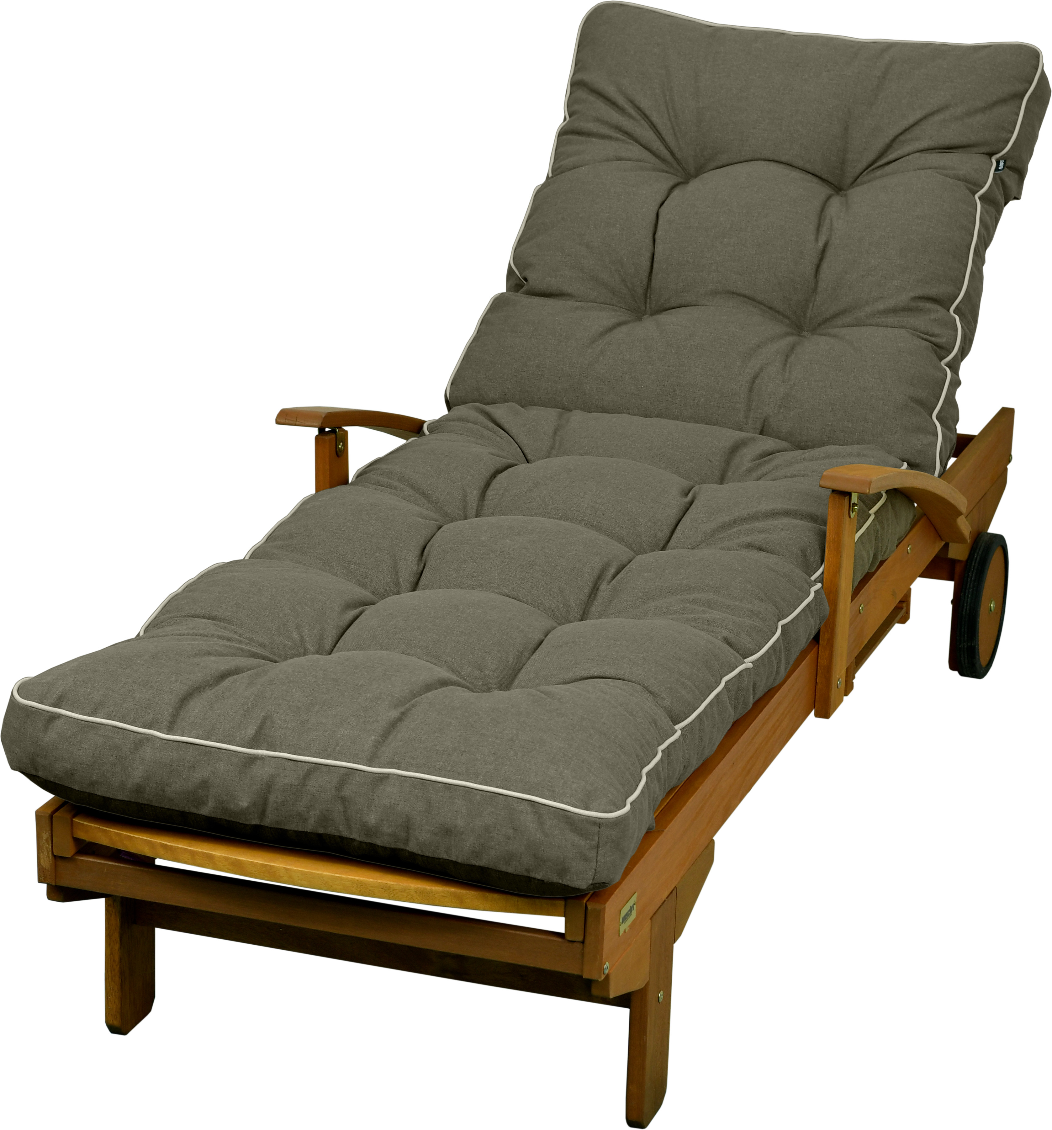 Poduszka na leżankę ogrodową leżak AMPO brązowy wodoodporna 1 szt.