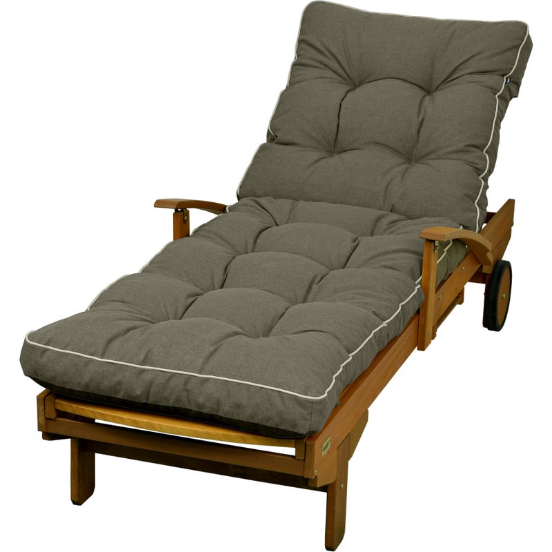 Poduszka na leżankę ogrodową leżak AMPO brązowy wodoodporna 1 szt.