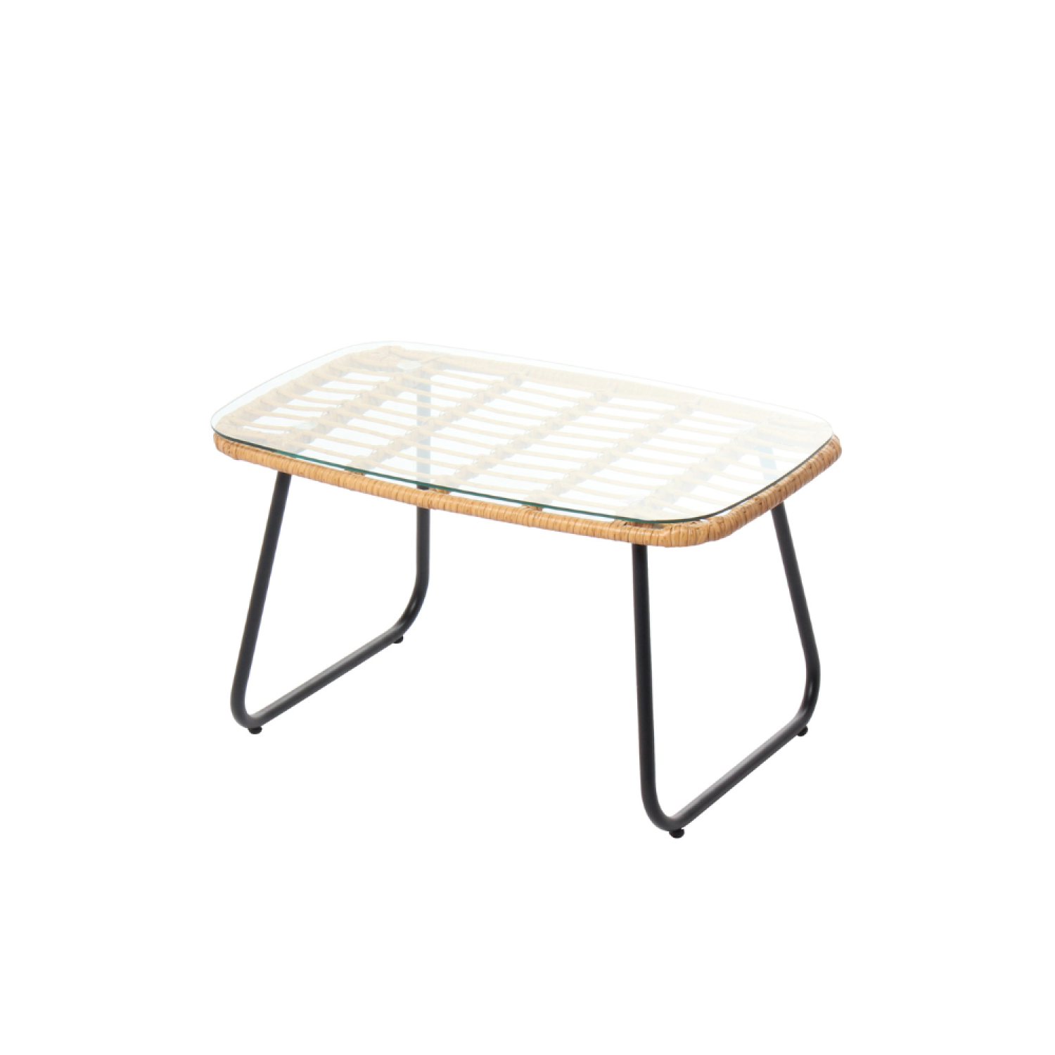 Salon bas de jardin en Acier Marron 4 personnes - 6
