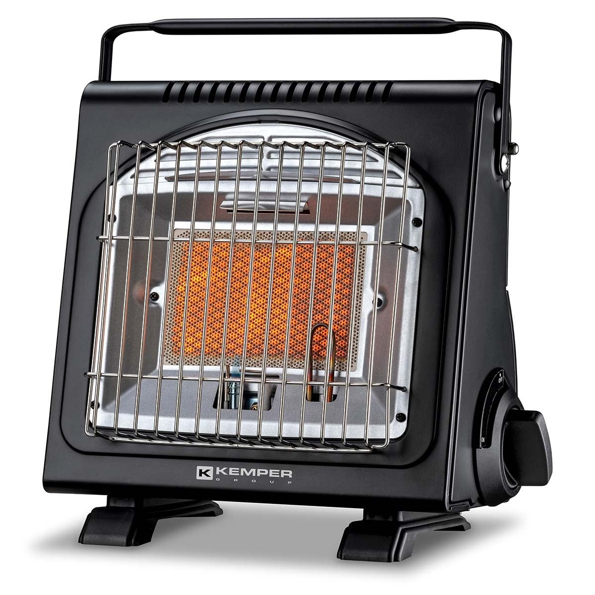 Chauffage à Gaz Portable SMH LINE 2 En 1 – 1,7 KW – Brûleur Céramique Pivotant – Allumage Piézo – Avec 16 Cartouches Butane – Idéal Camping, Terrasse, Extérieur - 7