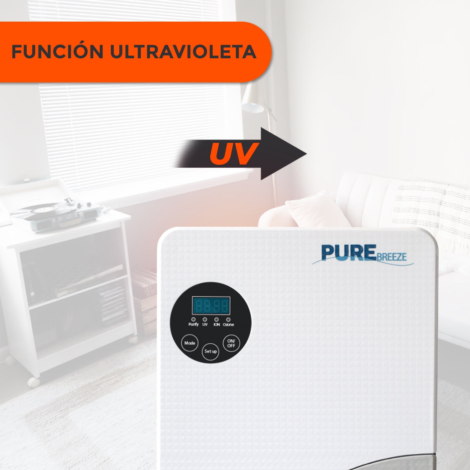 Bonplus BP | Purificador de ar | Purificador de Ar | Filtro HEPA | Filtro de Carvão Ativado | Filtro fotocatalisador | Purificação do ar 99,9% - 5