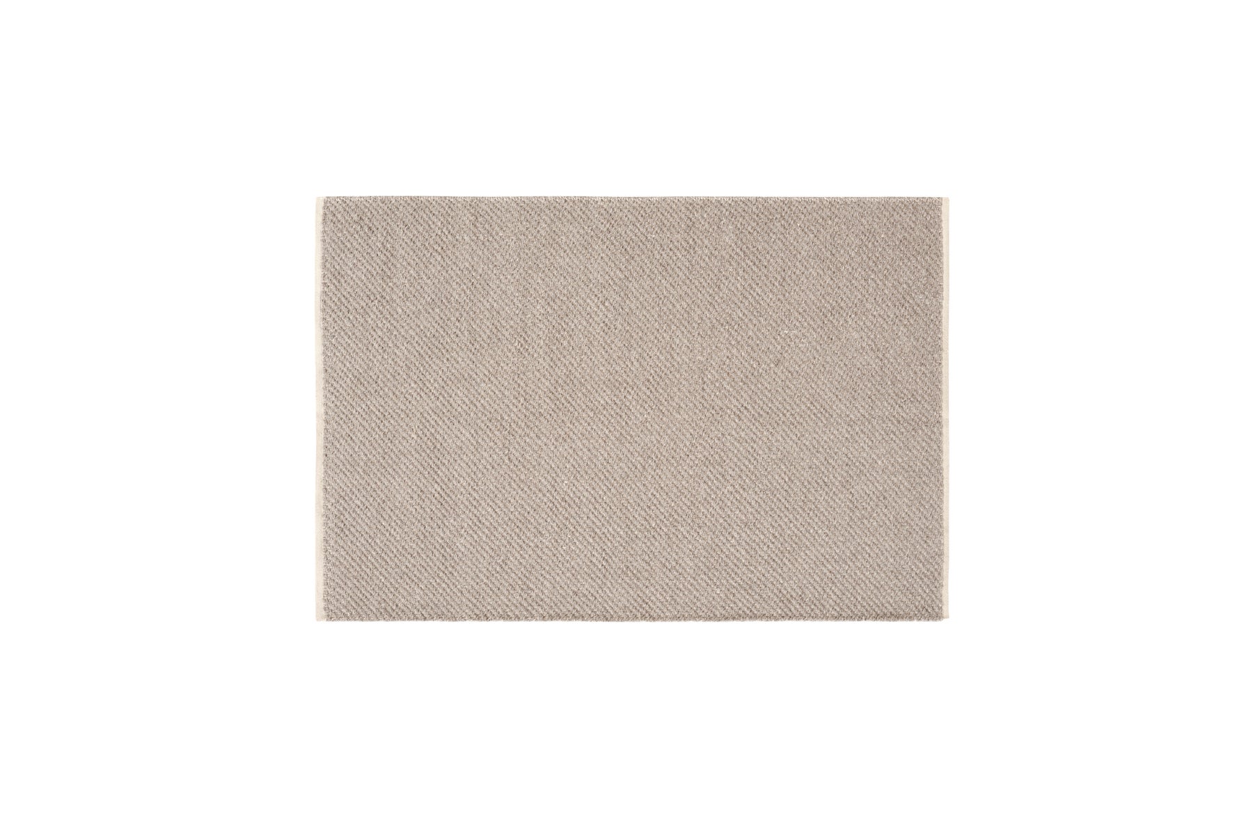 Dywan z wełny i juty 60x90 cm beżowy – ręcznie tkany, ekologiczny akcent