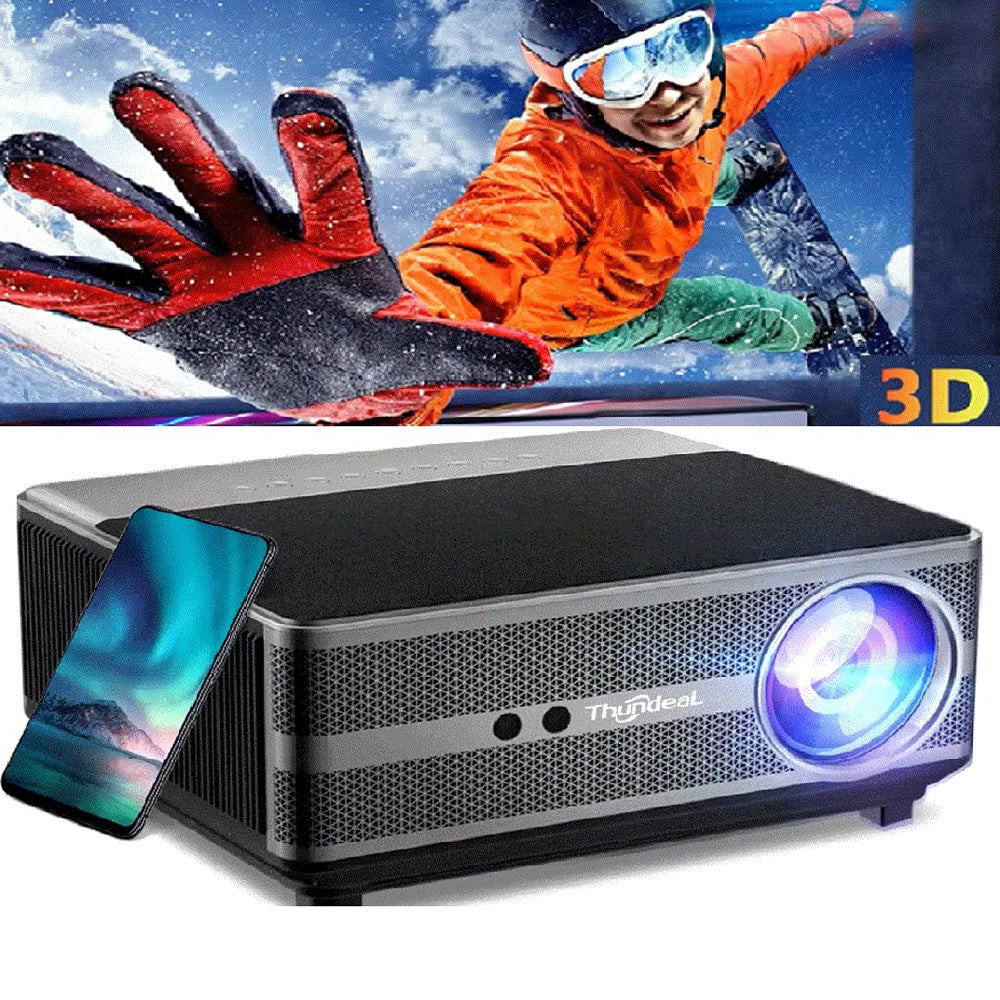 Projecteur LED TD98 Full HD 3D 1080P WiFi 2K 4K Projecteur vidéo cinéma ...