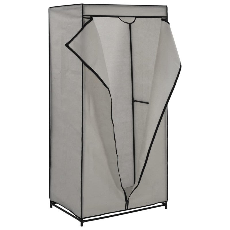 Garde robe Gris 75x50x160 cm - 3