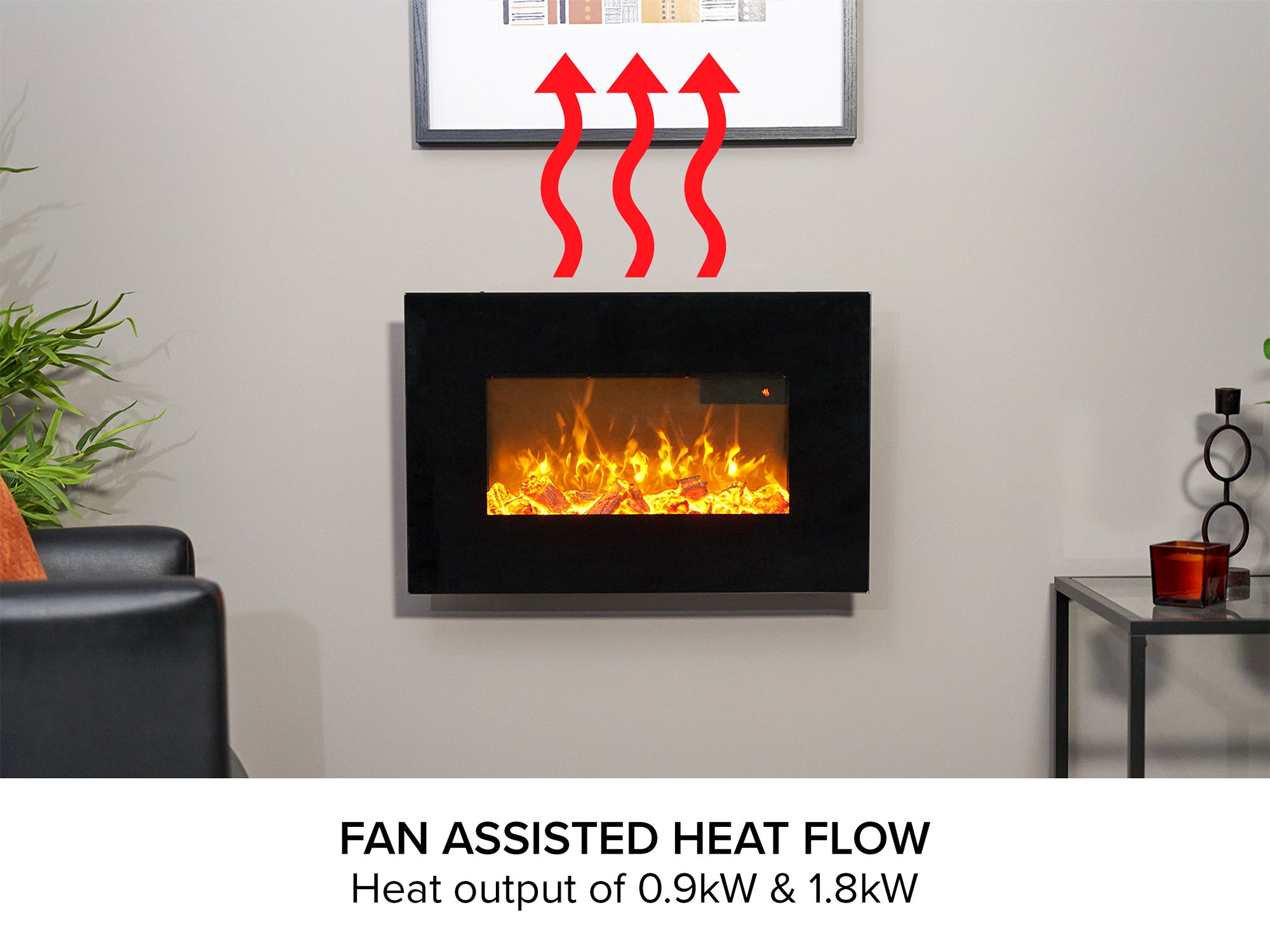 Cheminée électrique Sureflame WM-9334 noir - 4