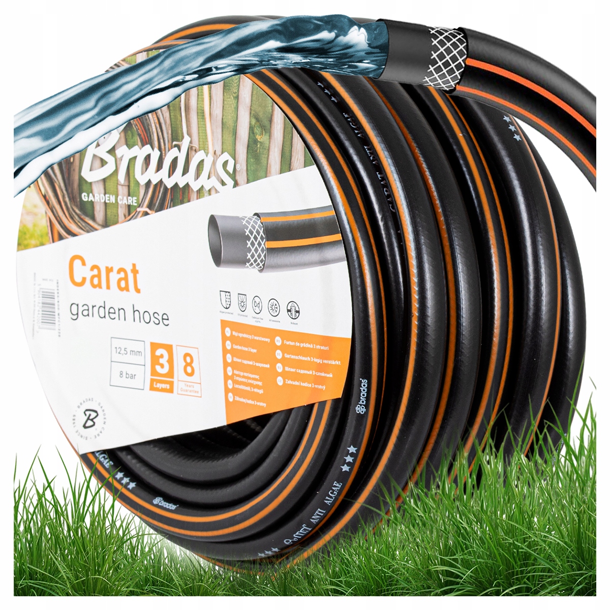 Wąż ogrodowy CARAT 1/2" 50m WFC1/250 BRADAS