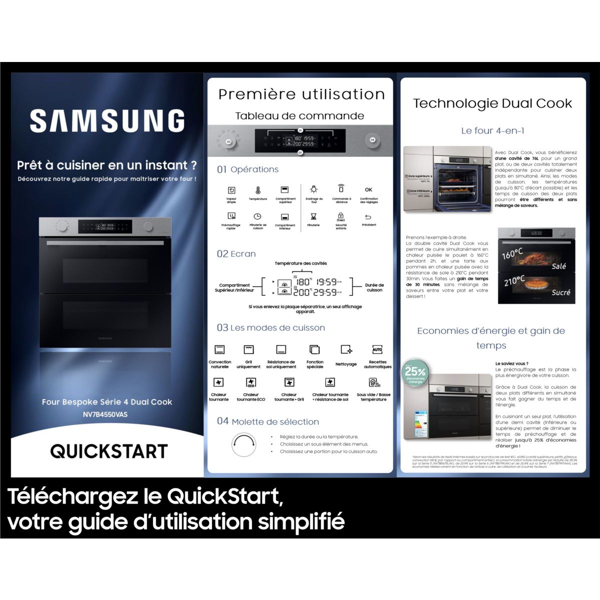 Four encastrable SAMSUNG NV7B4550VAS Bespoke - 5