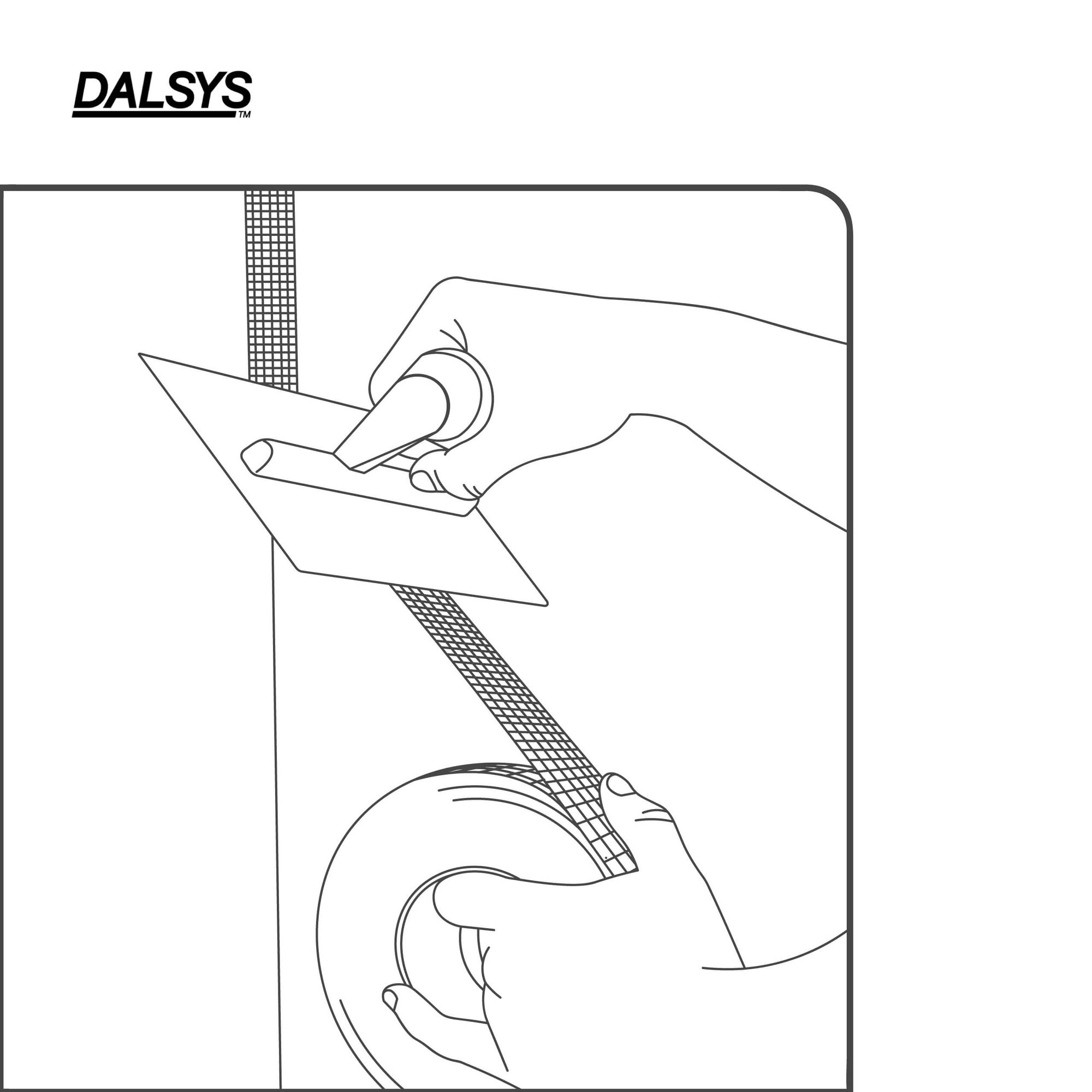 Bande à joint fibre de verre Dalsys 5cmx20m blanc - 3