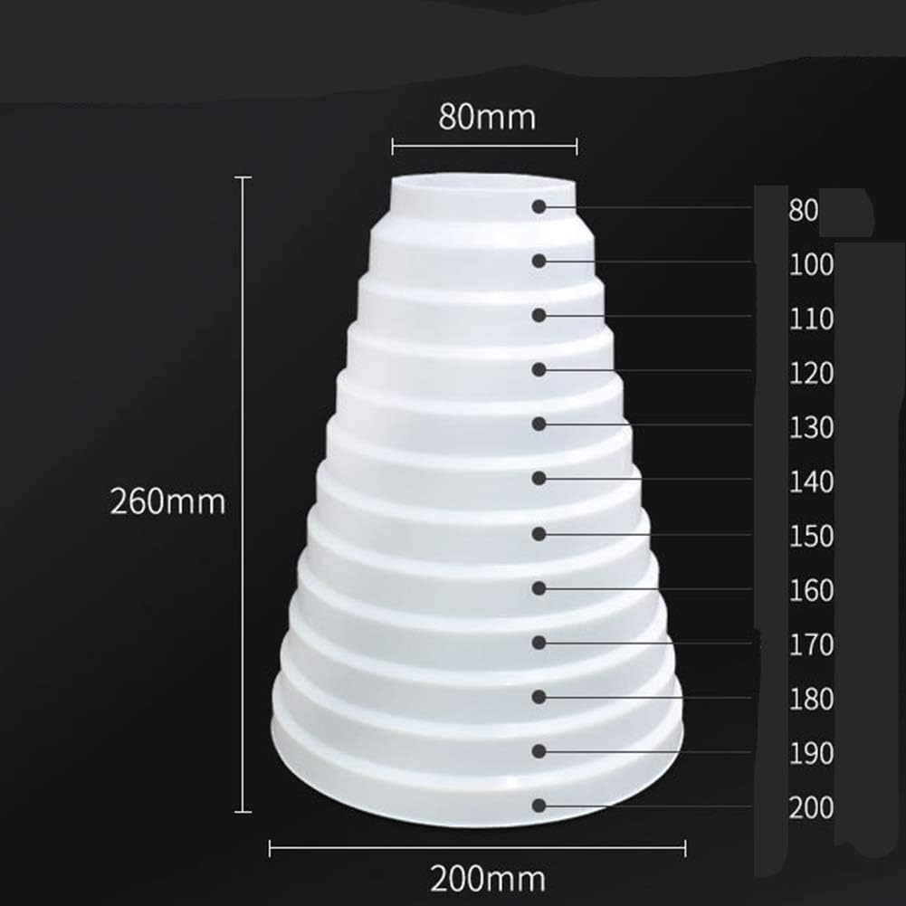 TYGERIX® Réducteur universel pour systèes de ventilation de 80 à 160