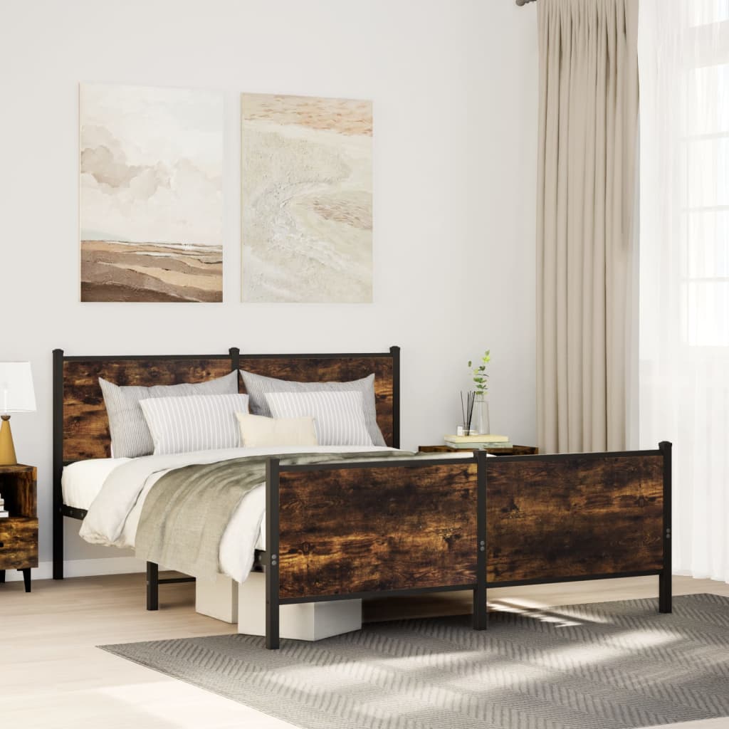 Łóżko Metalowe Czarne Rama łóżka Ze Stelażem Łóżko Do Sypialni Pokoju 160x200 cm