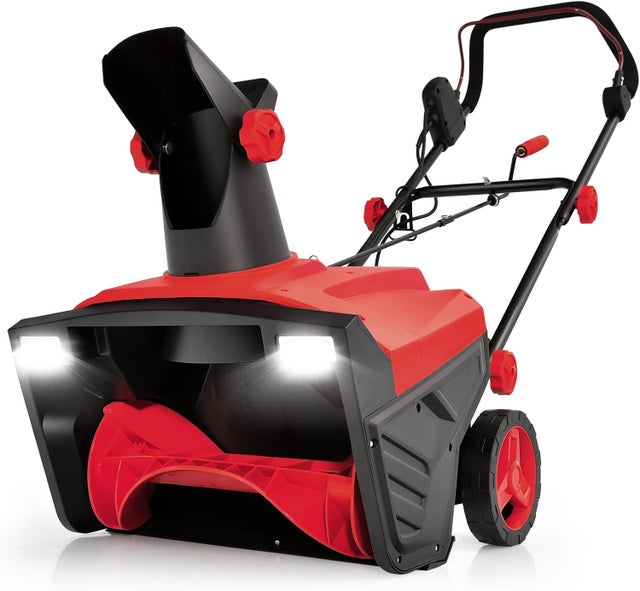 Spazzaneve Elettrico 2300 W, Fresa Spazzaneve Elettrico con 2 Luci, Scivolo Rotante a 180°, Ampiezza d'Azione 50 cm, Profondità d'Azione 25 cm