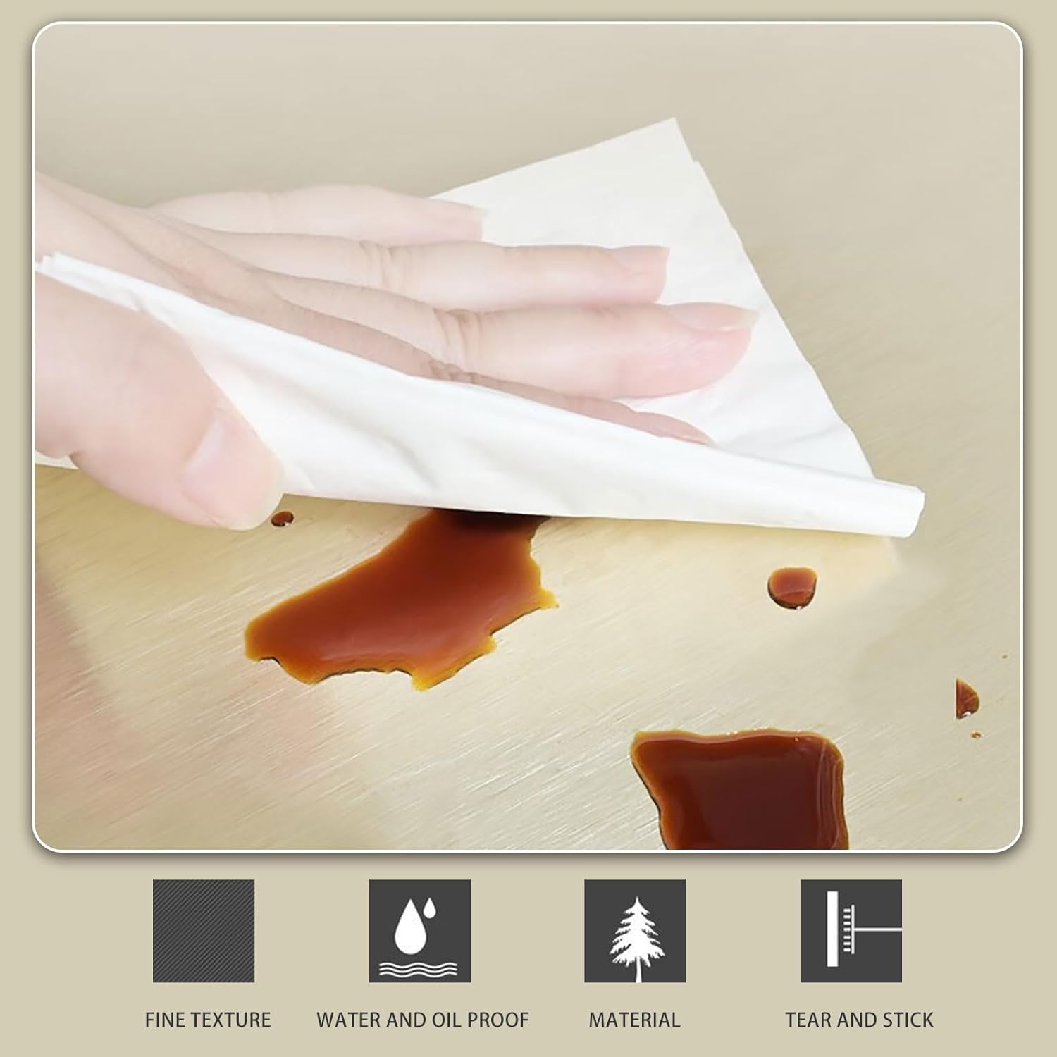 Aspect métal INOX brossé Papier de Contact imperméable Stickers pour Meubles Film adhésif décoratif Papier Peint Autocollant Extra Large40cm*1m - 3