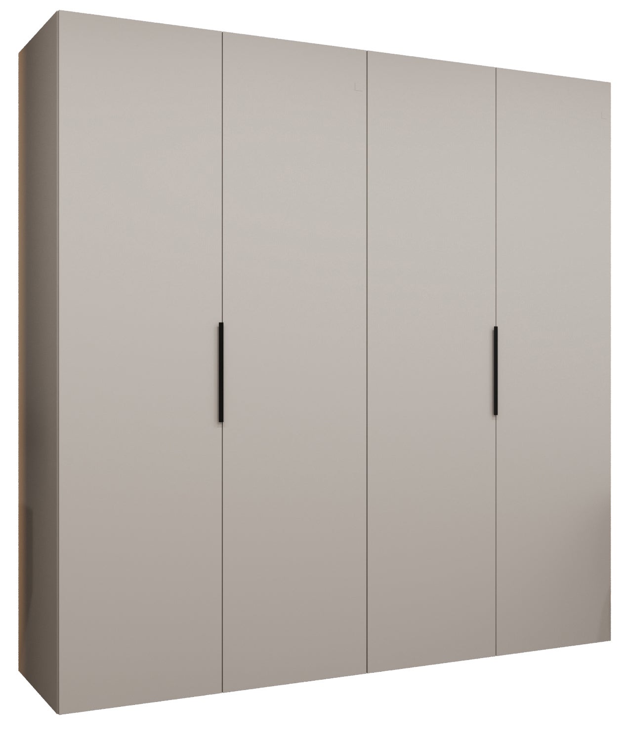 Szafa uchylna otwierana Marbella 1 200 x 52 x 202 cm kaszmir + u. czarny Abiks Meble