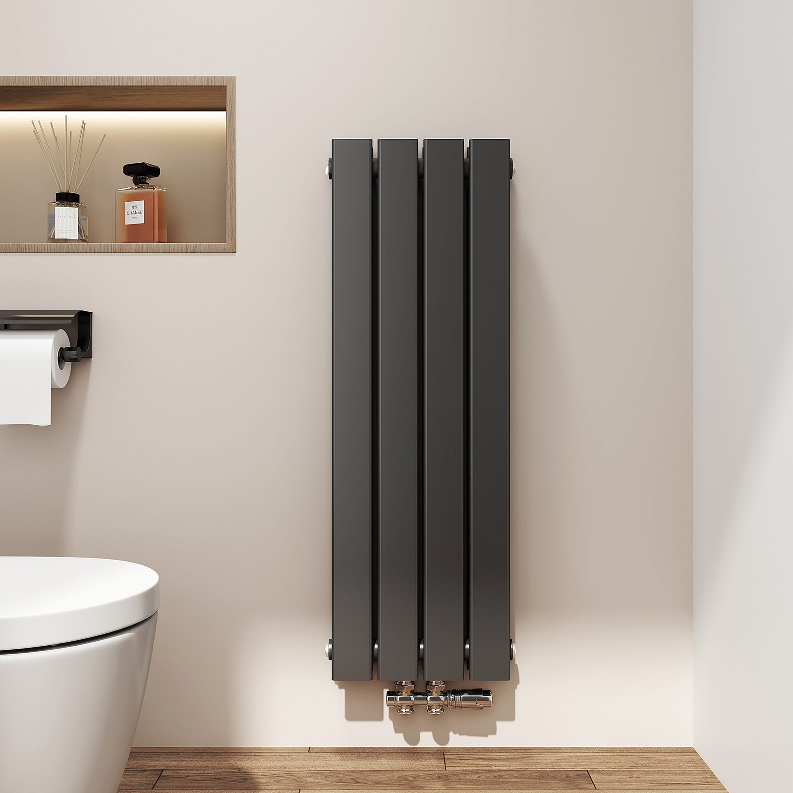 EMKE Tubo Planode Acero Radiador de Agua Caliente Radiador de