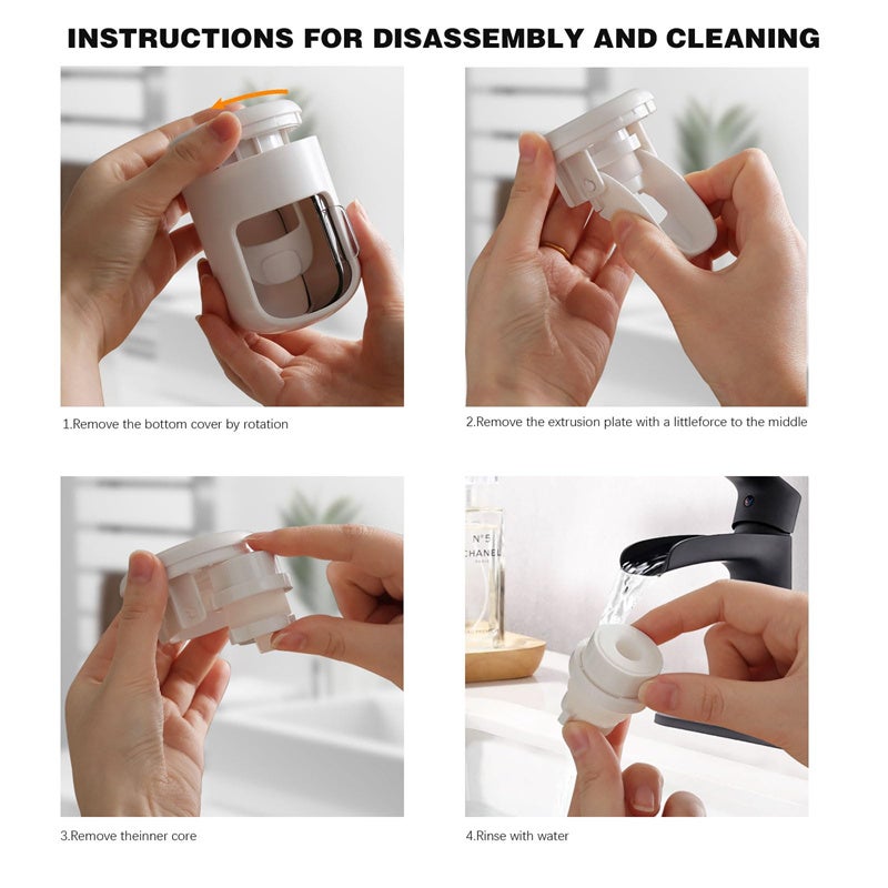 Distributeur automatique de dentifrice, porte-brosse à dents anti-poussière, support mural, accessoires de salle de bain, presse-dentifrice - 6