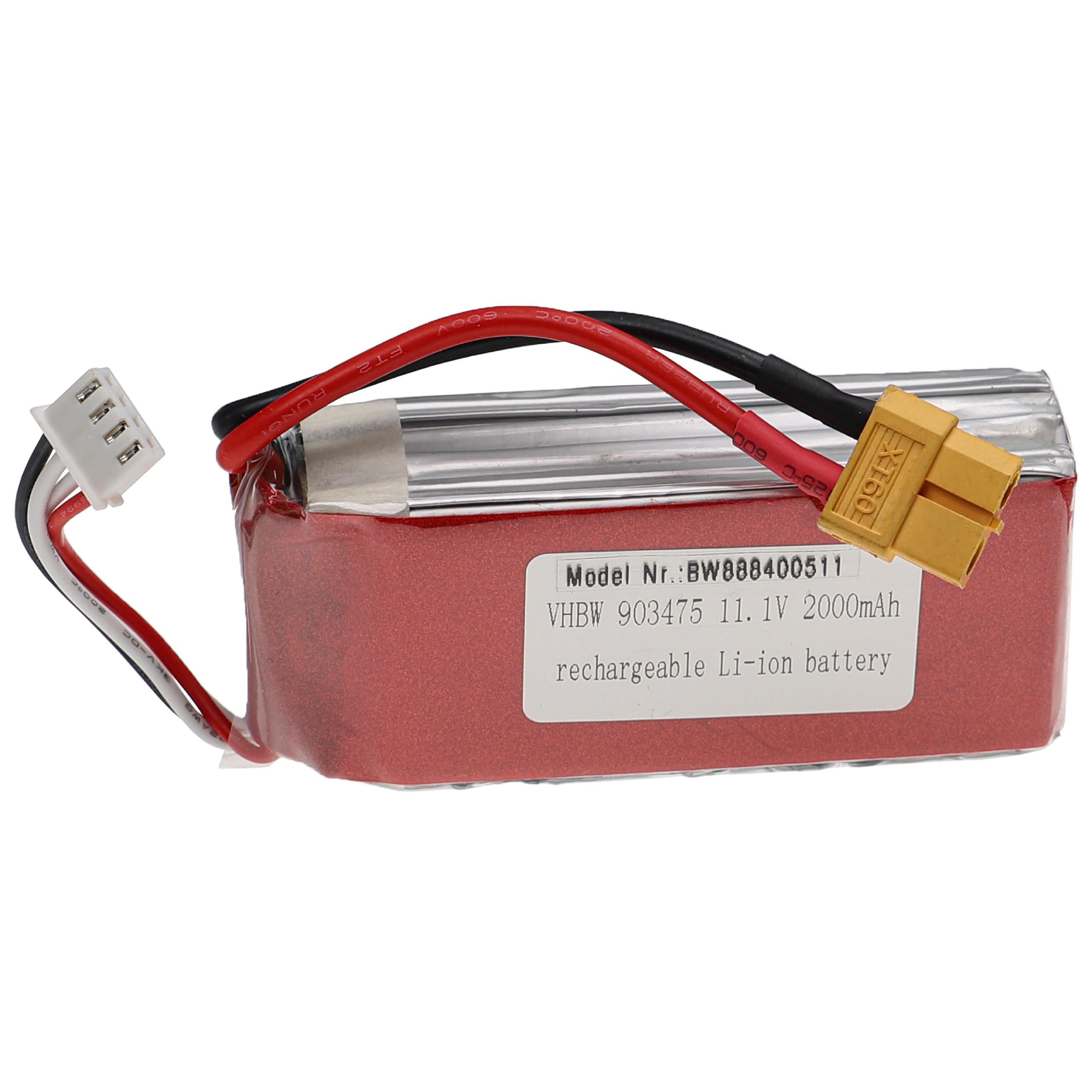 Batterie De Rechange Pour Drone Yuneec Breeze & Breeze 4K | 1700mAh 11.1V Li-Po | Compatible FCA105001