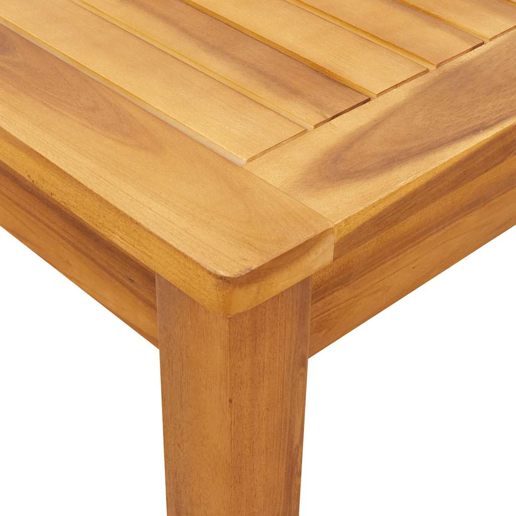Table à manger de jardin rectangulaire en Bois Marron 6 places - 8